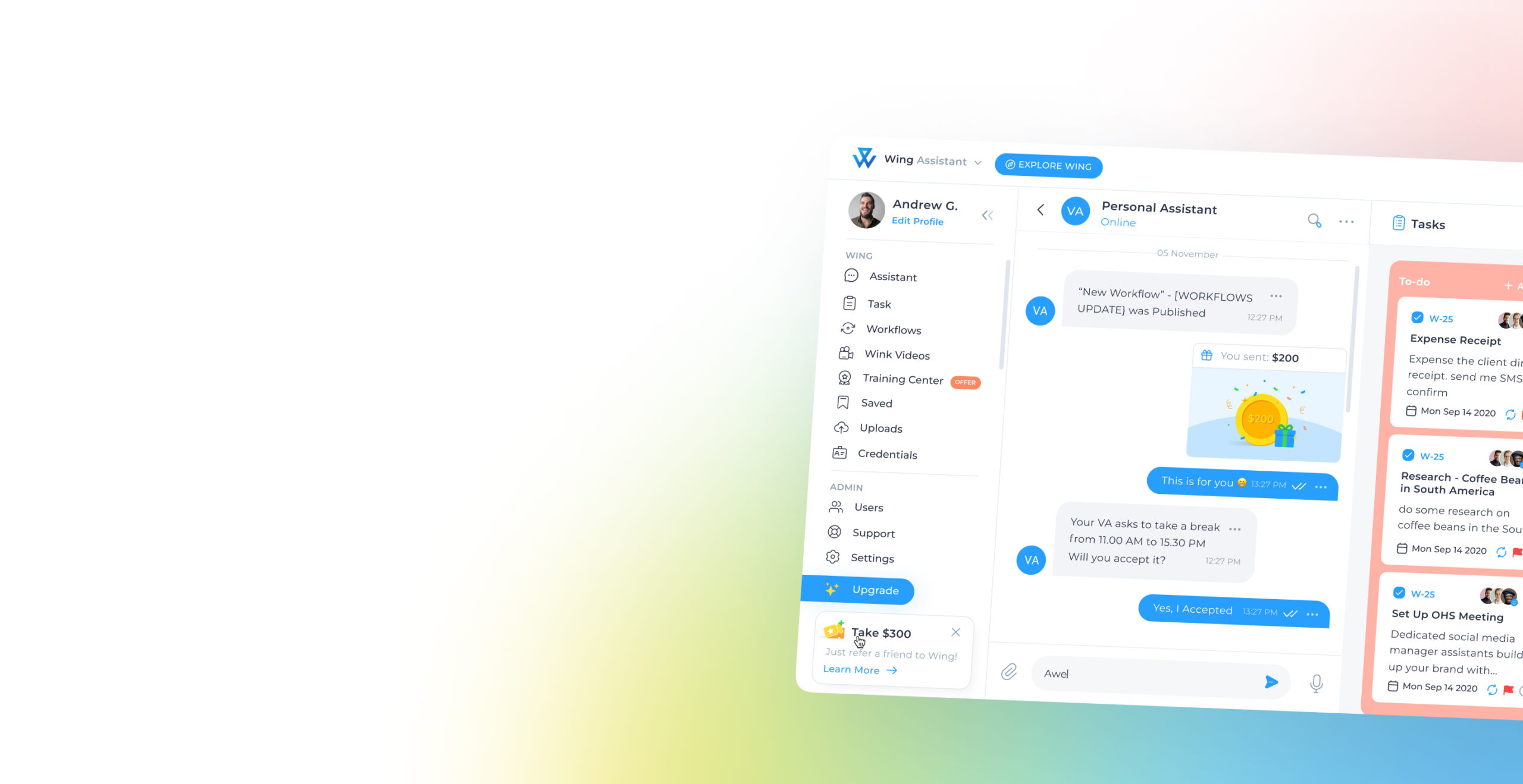 Wing – Virtual assistant for startups and SMEs